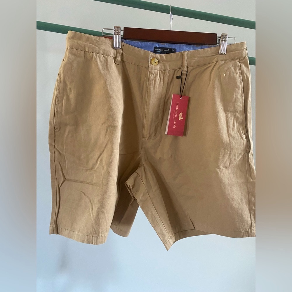 Southern Marsh Regatta Short ✨Khaki 8” Flat Front